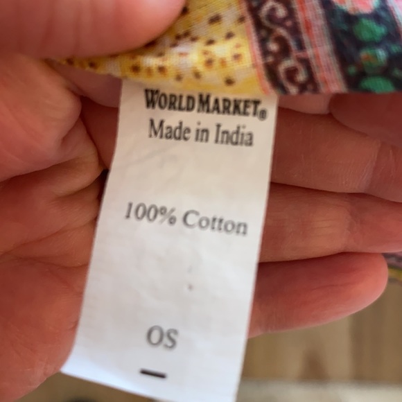 World Market Cotton Floral Kimono One Size - Picture 8 of 8